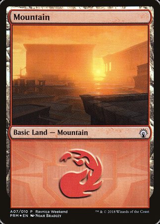 Mountain - Boros (A07) [GRN Ravnica Weekend] | Eastridge Sports Cards & Games