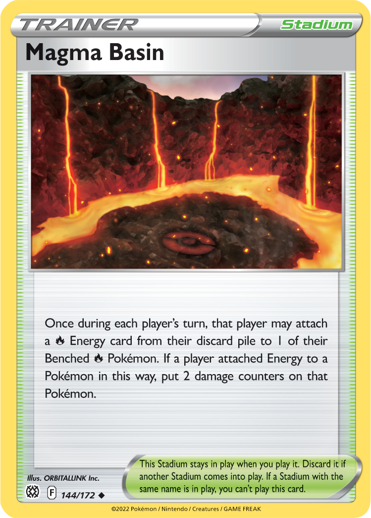 Magma Basin (144/172) [Sword & Shield: Brilliant Stars] | Eastridge Sports Cards & Games