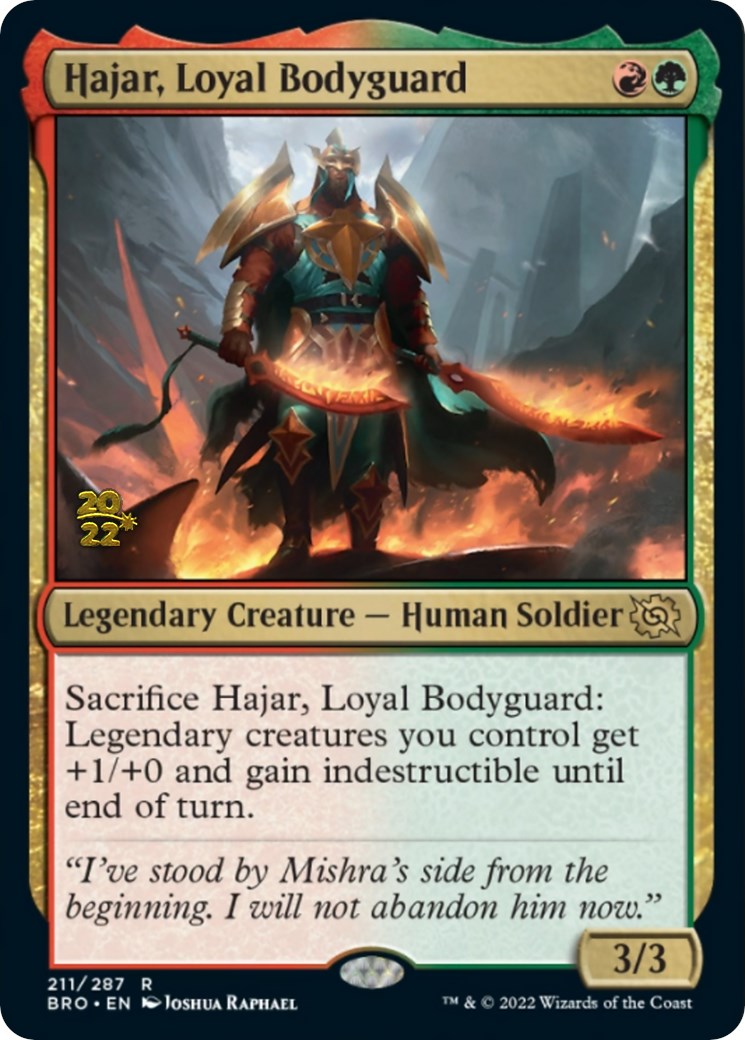 Hajar, Loyal Bodyguard [The Brothers' War: Prerelease Promos] | Eastridge Sports Cards & Games