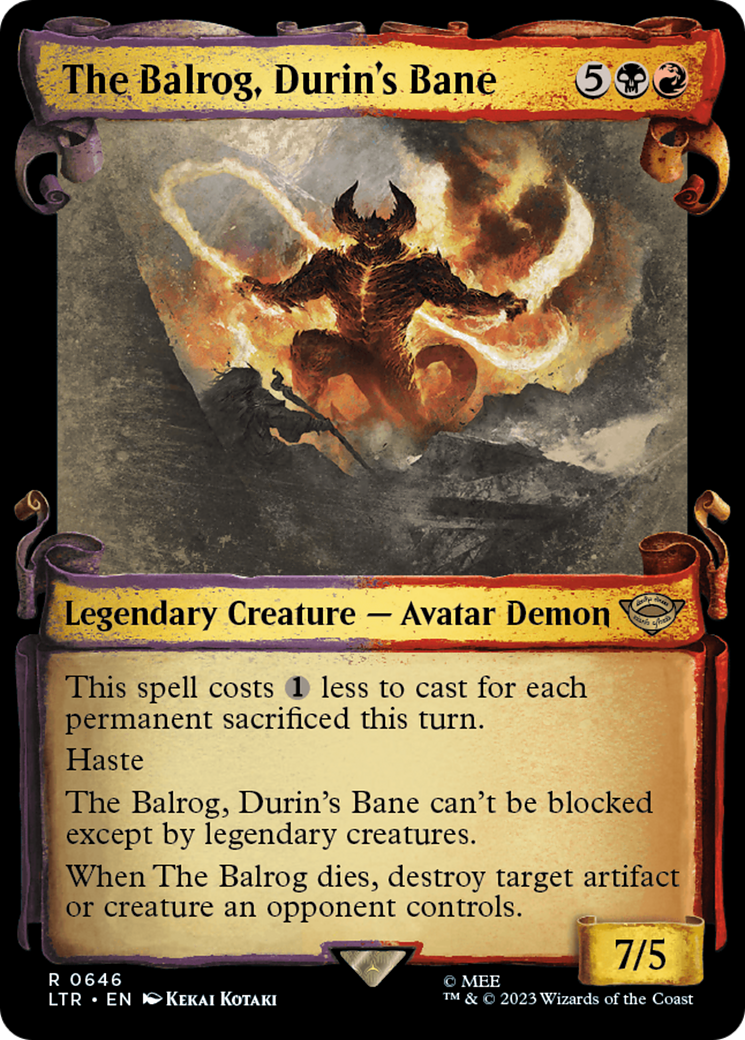 The Balrog, Durin's Bane [The Lord of the Rings: Tales of Middle-Earth Showcase Scrolls] | Eastridge Sports Cards & Games