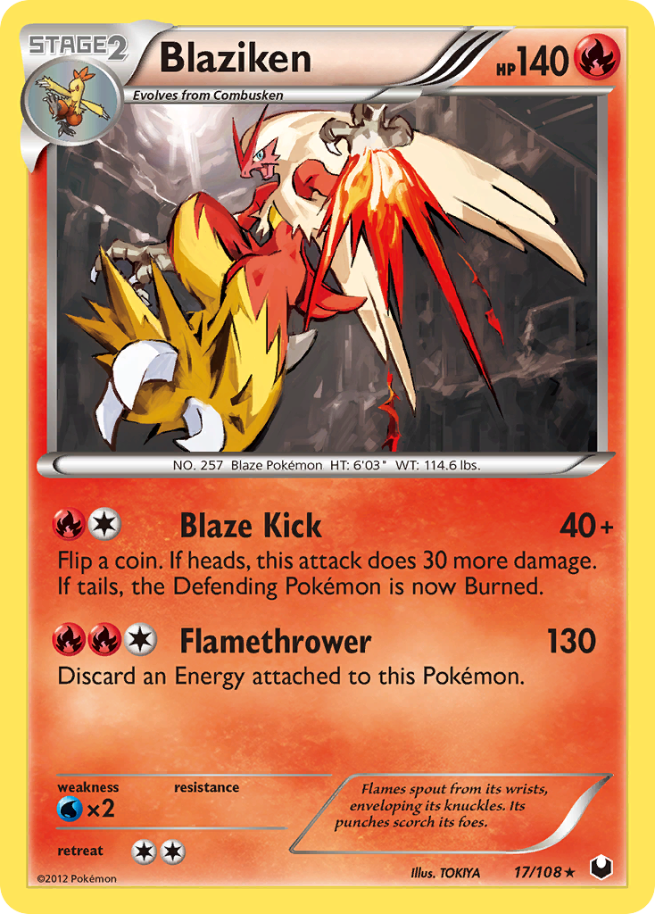 Blaziken (17/108) [Black & White: Dark Explorers] | Eastridge Sports Cards & Games