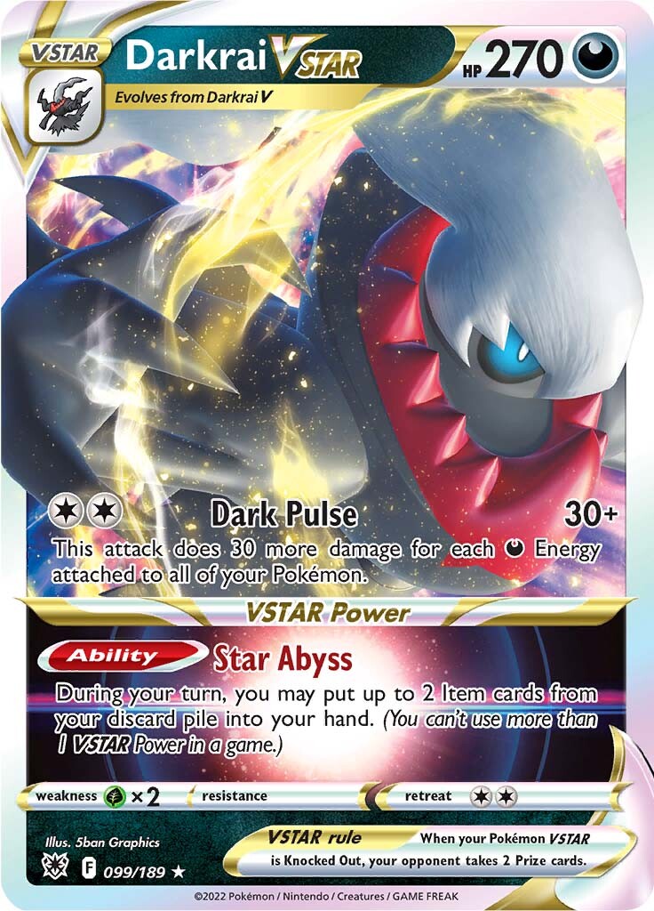 Darkrai VSTAR (099/189) [Sword & Shield: Astral Radiance] | Eastridge Sports Cards & Games