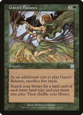 Gaea's Balance [Apocalypse] | Eastridge Sports Cards & Games