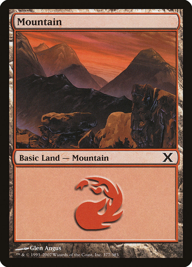 Mountain (377) [Tenth Edition] | Eastridge Sports Cards & Games