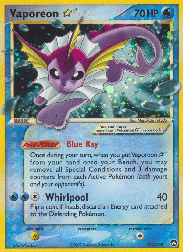 Vaporeon Star (102/108) [EX: Power Keepers] | Eastridge Sports Cards & Games