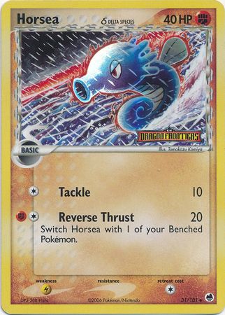 Horsea (31/101) (Delta Species) (Stamped) [EX: Dragon Frontiers] | Eastridge Sports Cards & Games