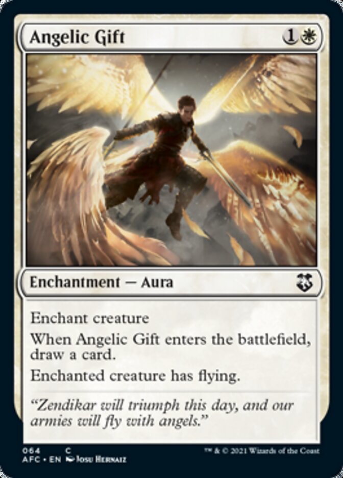 Angelic Gift [Dungeons & Dragons: Adventures in the Forgotten Realms Commander] | Eastridge Sports Cards & Games