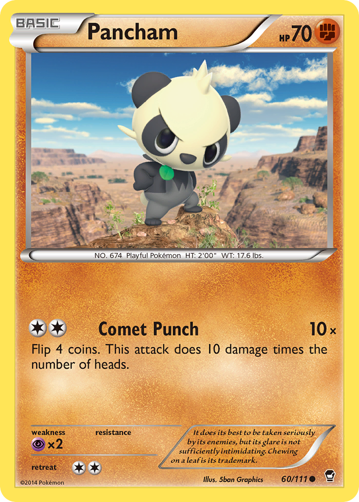 Pancham (60/111) [XY: Furious Fists] | Eastridge Sports Cards & Games