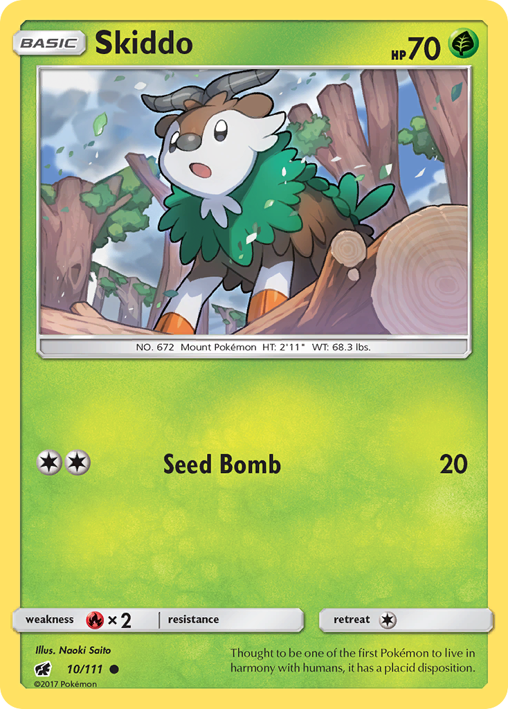 Skiddo (10/111) [Sun & Moon: Crimson Invasion] | Eastridge Sports Cards & Games