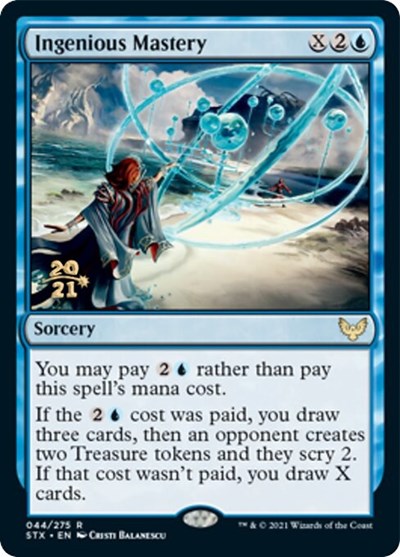 Ingenious Mastery [Strixhaven: School of Mages Prerelease Promos] | Eastridge Sports Cards & Games