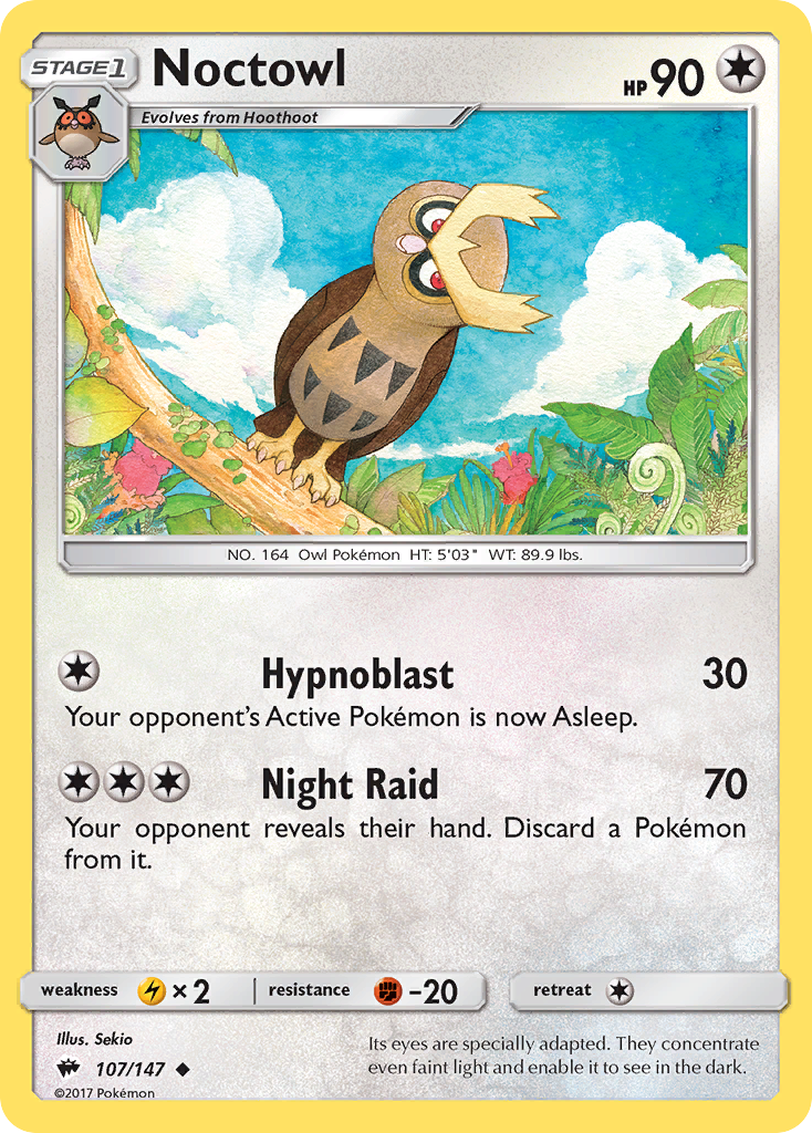 Noctowl (107/147) [Sun & Moon: Burning Shadows] | Eastridge Sports Cards & Games