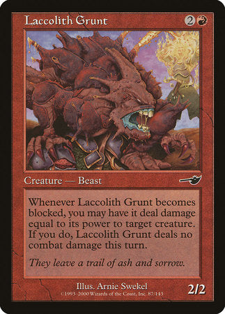 Laccolith Grunt [Nemesis] | Eastridge Sports Cards & Games