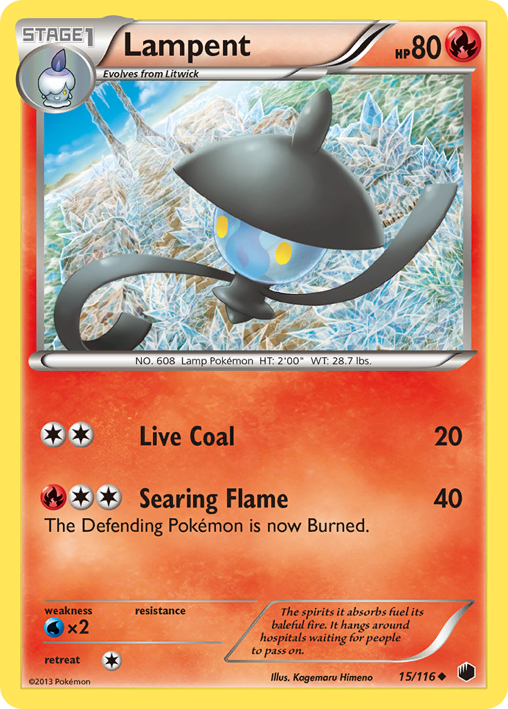 Lampent (15/116) [Black & White: Plasma Freeze] | Eastridge Sports Cards & Games