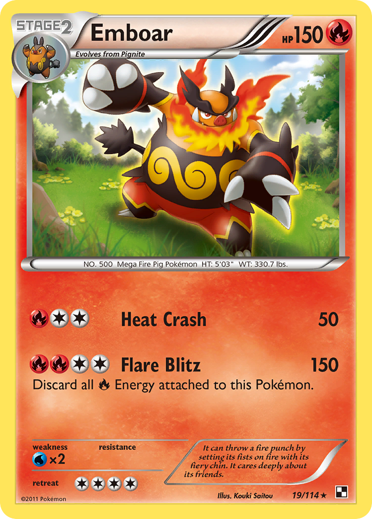 Emboar (19/114) [Black & White: Base Set] | Eastridge Sports Cards & Games