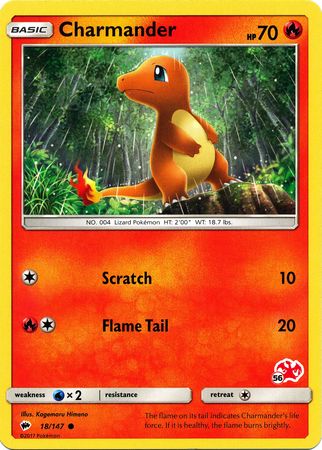 Charmander (18/147) (Charizard Stamp #56) [Battle Academy 2020] | Eastridge Sports Cards & Games