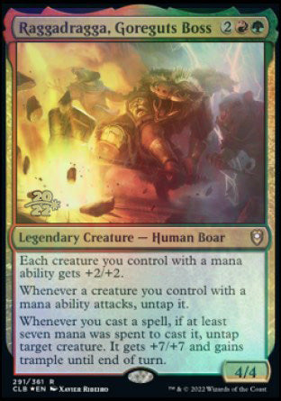 Raggadragga, Goreguts Boss [Commander Legends: Battle for Baldur's Gate Prerelease Promos] | Eastridge Sports Cards & Games