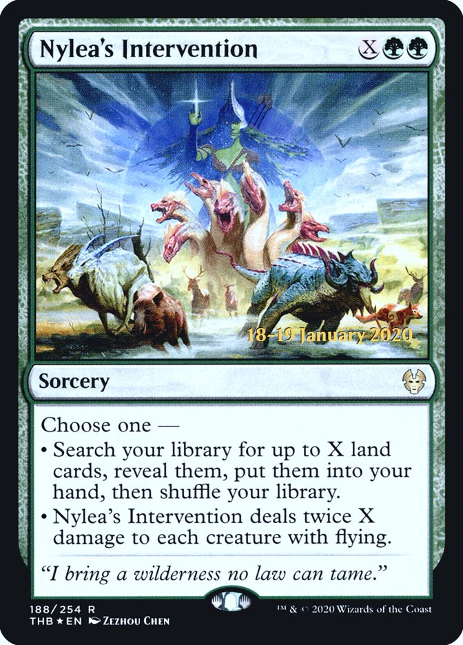 Nylea's Intervention [Theros Beyond Death Prerelease Promos] | Eastridge Sports Cards & Games