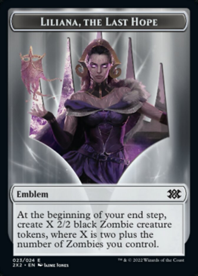 Liliana, the Last Hope Emblem // Spirit Double-sided Token [Double Masters 2022 Tokens] | Eastridge Sports Cards & Games