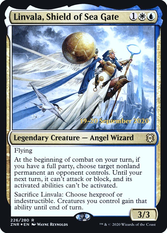 Linvala, Shield of Sea Gate  [Zendikar Rising Prerelease Promos] | Eastridge Sports Cards & Games