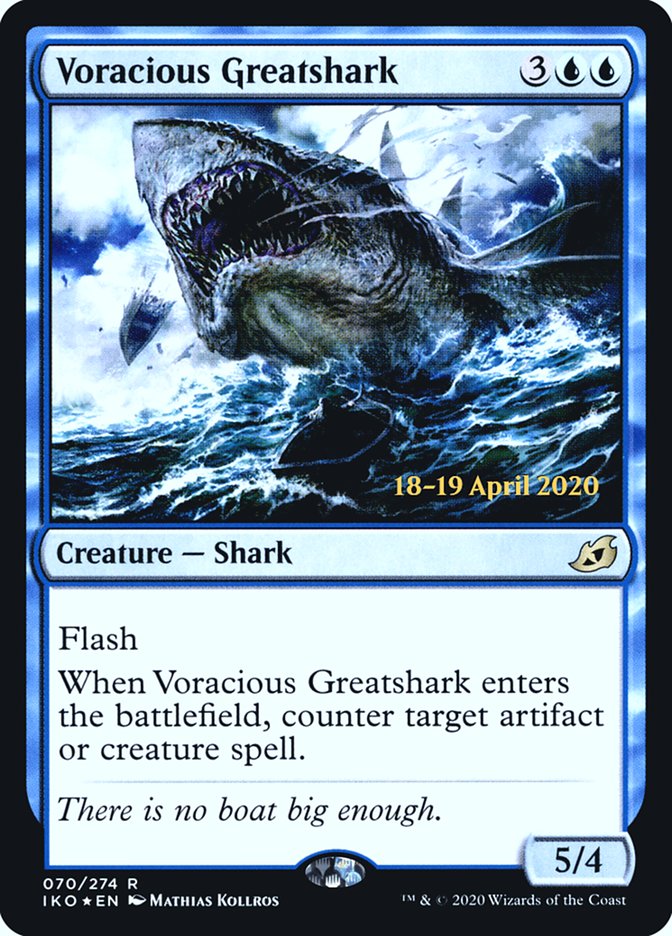 Voracious Greatshark  [Ikoria: Lair of Behemoths Prerelease Promos] | Eastridge Sports Cards & Games