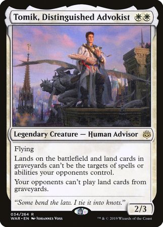 Tomik, Distinguished Advokist [War of the Spark] | Eastridge Sports Cards & Games