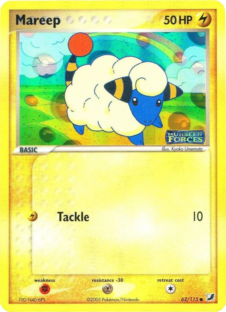Mareep (62/115) (Stamped) [EX: Unseen Forces] | Eastridge Sports Cards & Games