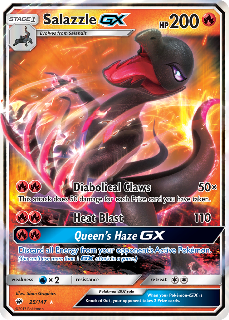 Salazzle GX (25/147) [Sun & Moon: Burning Shadows] | Eastridge Sports Cards & Games