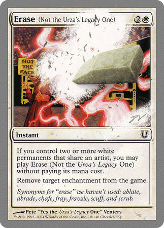 Erase (Not the Urza's Legacy One) [Unhinged] | Eastridge Sports Cards & Games