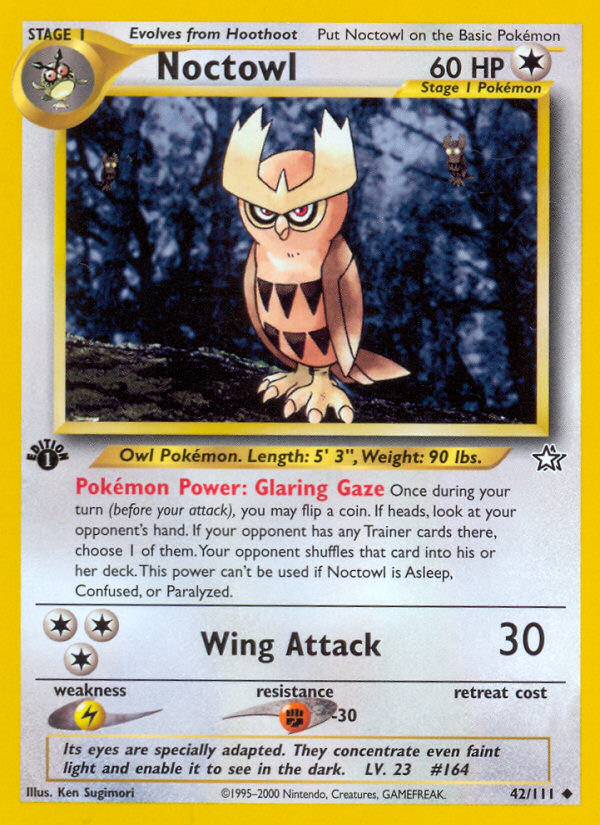 Noctowl (42/111) [Neo Genesis 1st Edition] | Eastridge Sports Cards & Games