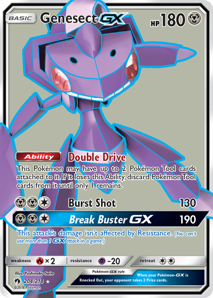 Genesect GX (204/214) [Sun & Moon: Lost Thunder] | Eastridge Sports Cards & Games