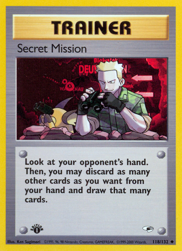 Secret Mission (118/132) [Gym Heroes 1st Edition] | Eastridge Sports Cards & Games