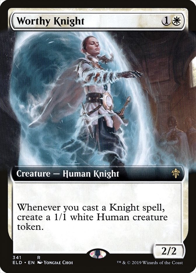 Worthy Knight (Extended Art) [Throne of Eldraine] | Eastridge Sports Cards & Games