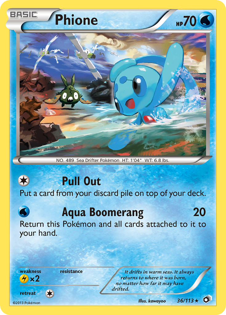Phione (36/113) [Black & White: Legendary Treasures] | Eastridge Sports Cards & Games