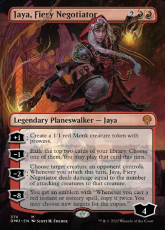 Jaya, Fiery Negotiator (Borderless) [Dominaria United] | Eastridge Sports Cards & Games