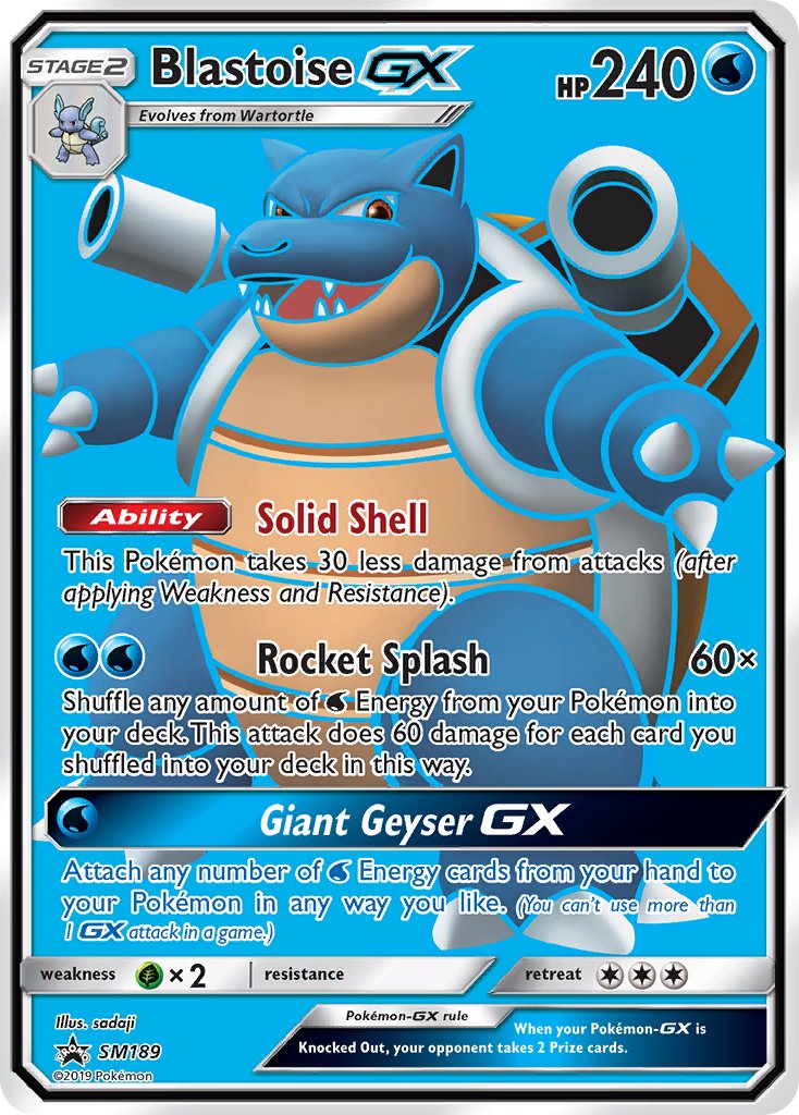 Blastoise GX (SM189) [Sun & Moon: Black Star Promos] | Eastridge Sports Cards & Games