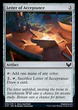 Letter of Acceptance [Strixhaven: School of Mages] | Eastridge Sports Cards & Games