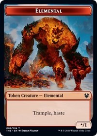 Elemental // Satyr Double-sided Token [Theros Beyond Death Tokens] | Eastridge Sports Cards & Games