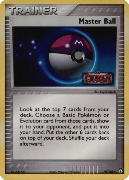 Master Ball (78/108) (Stamped) [EX: Power Keepers] | Eastridge Sports Cards & Games