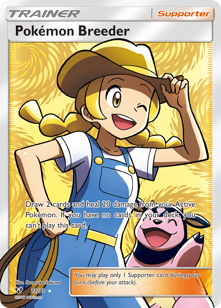 Pokemon Breeder (73/73) [Sun & Moon: Shining Legends] | Eastridge Sports Cards & Games