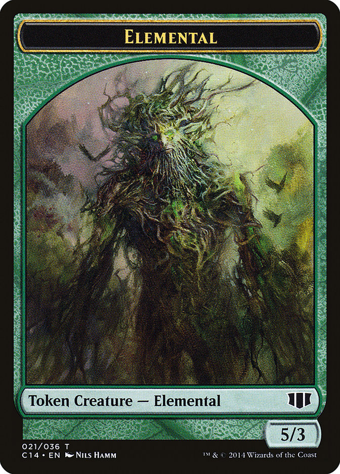 Elemental // Beast (019/036) Double-sided Token [Commander 2014 Tokens] | Eastridge Sports Cards & Games