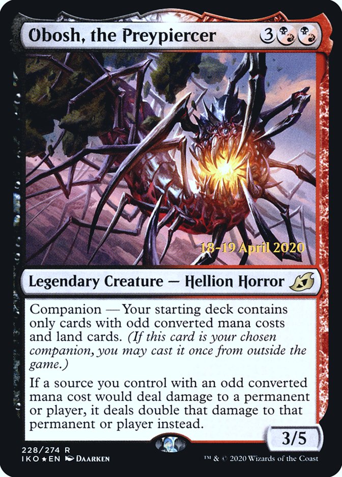 Obosh, the Preypiercer  [Ikoria: Lair of Behemoths Prerelease Promos] | Eastridge Sports Cards & Games