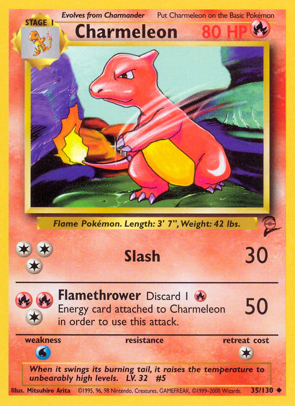 Charmeleon (35/130) [Base Set 2] | Eastridge Sports Cards & Games