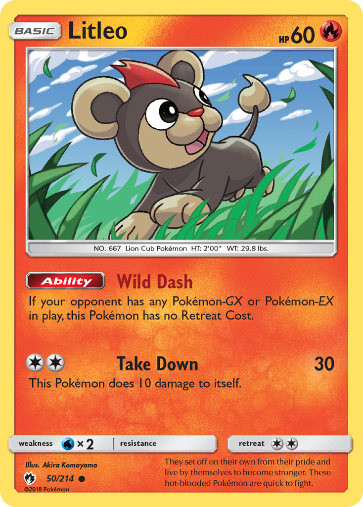 Litleo (50/214) [Sun & Moon: Lost Thunder] | Eastridge Sports Cards & Games