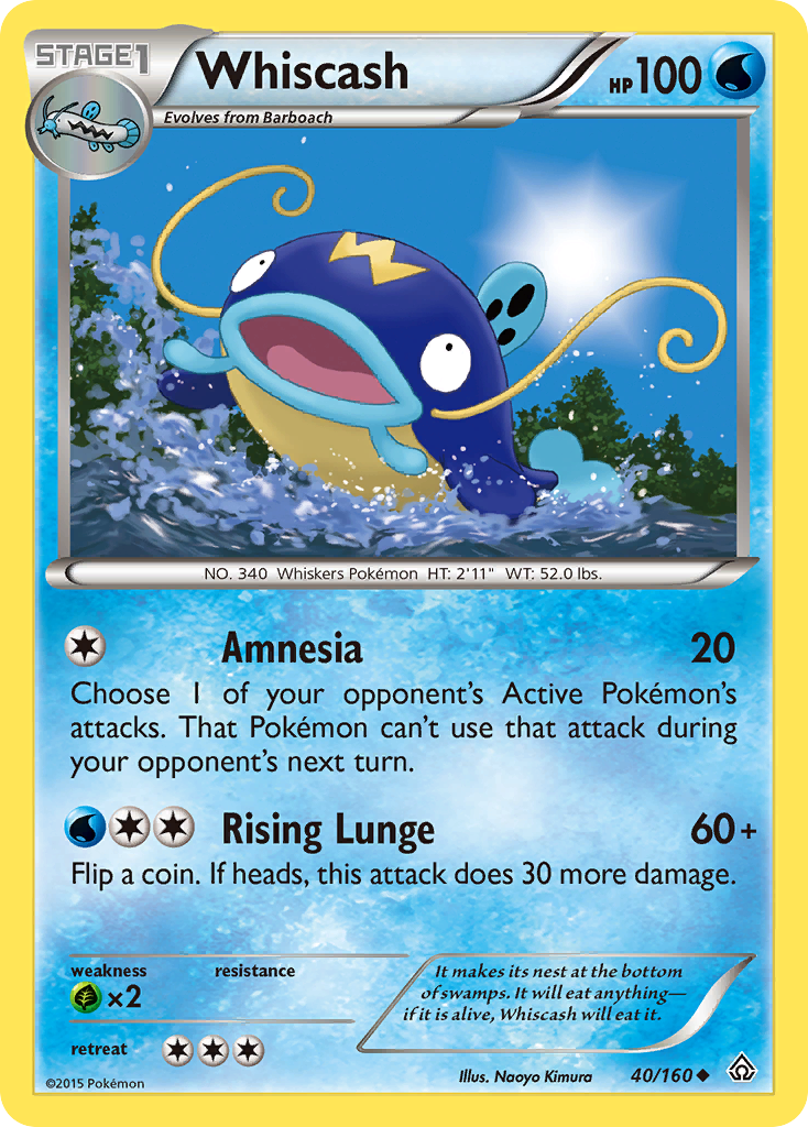 Whiscash (40/160) [XY: Primal Clash] | Eastridge Sports Cards & Games