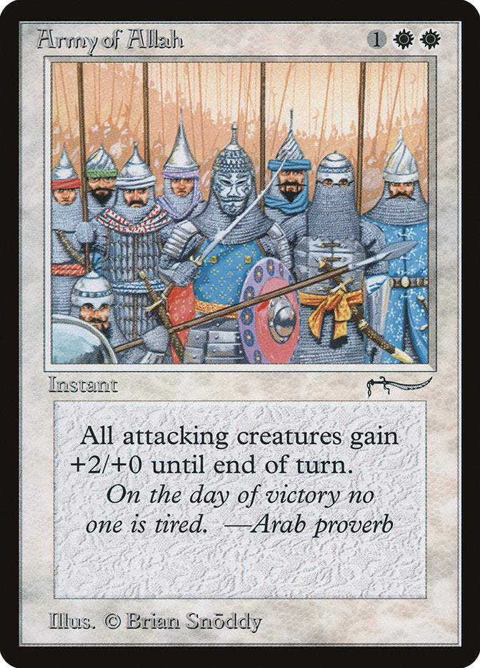 Army of Allah (Dark Mana Cost) [Arabian Nights] | Eastridge Sports Cards & Games