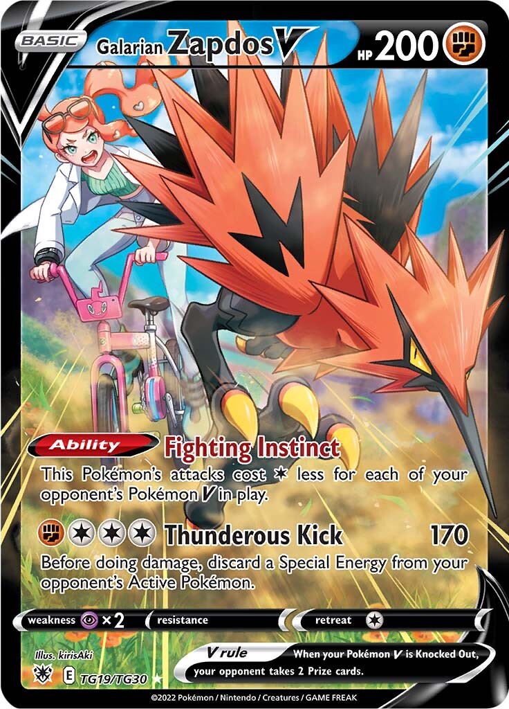 Galarian Zapdos V (TG19/TG30) [Sword & Shield: Astral Radiance] | Eastridge Sports Cards & Games