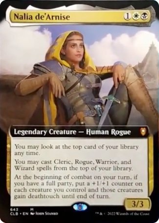 Nalia de'Arnise (Extended Art) [Commander Legends: Battle for Baldur's Gate] | Eastridge Sports Cards & Games