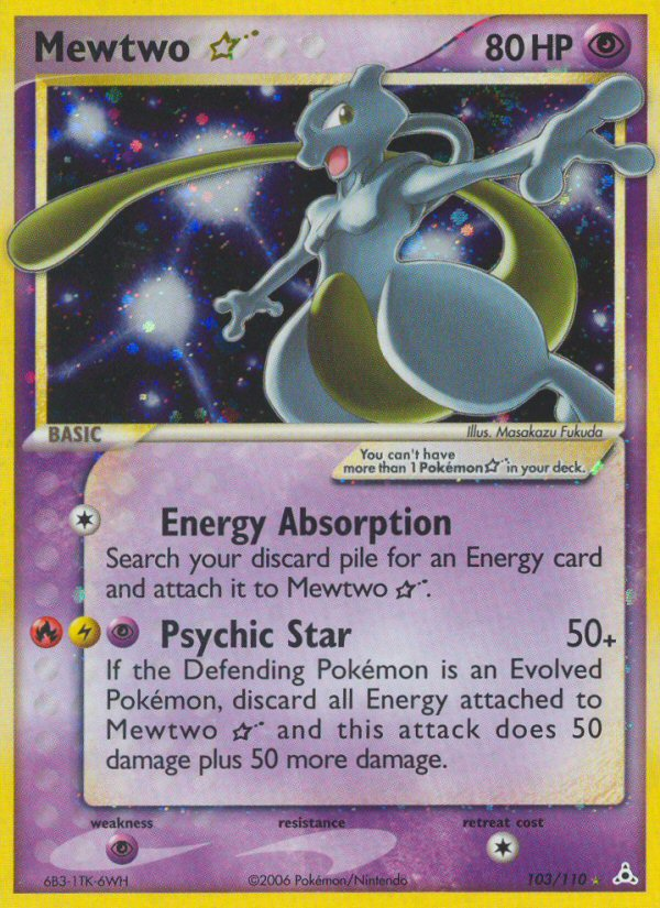 Mewtwo Star (103/110) [EX: Holon Phantoms] | Eastridge Sports Cards & Games