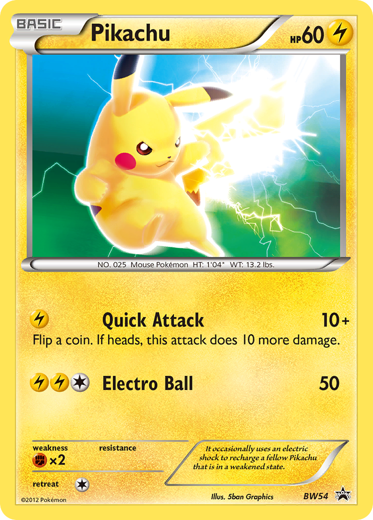 Pikachu (BW54) [Black & White: Black Star Promos] | Eastridge Sports Cards & Games