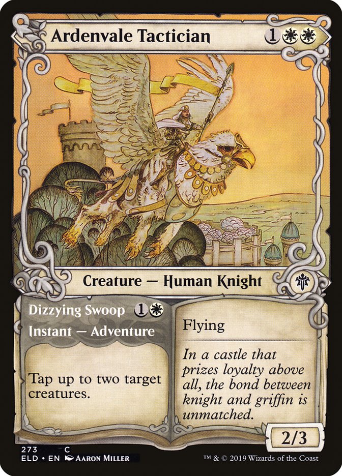 Ardenvale Tactician // Dizzying Swoop (Showcase) [Throne of Eldraine] | Eastridge Sports Cards & Games